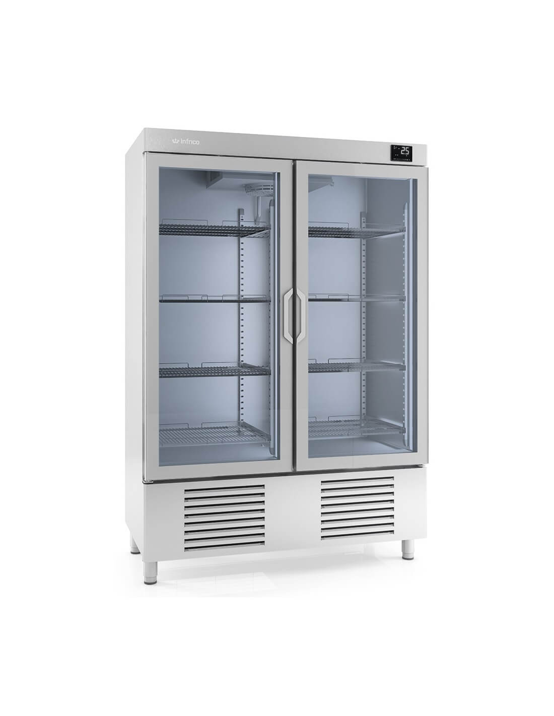 ¿Existen opciones de armarios expositores congeladores con iluminación LED?